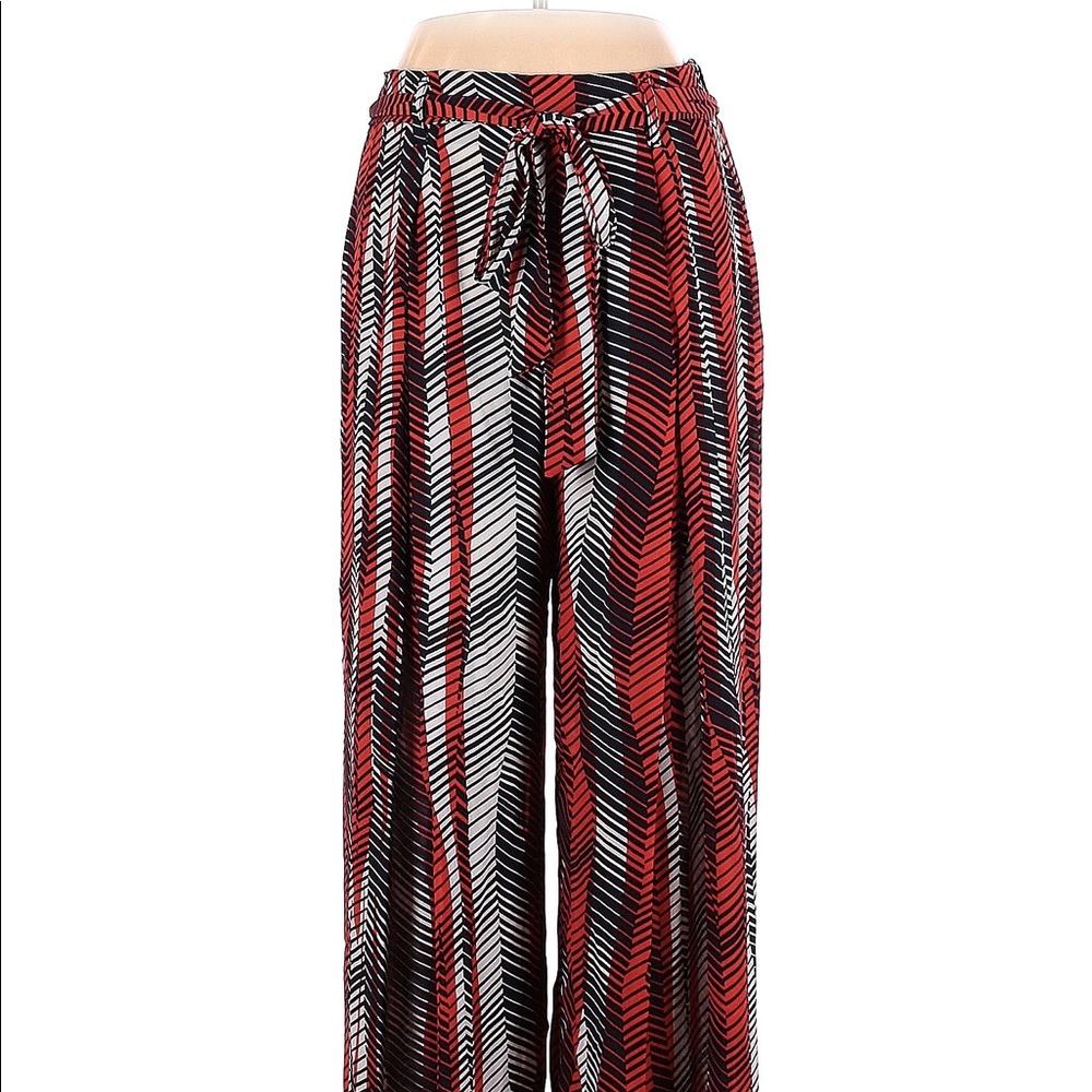 Zara Basic Orange Multicolor Pants